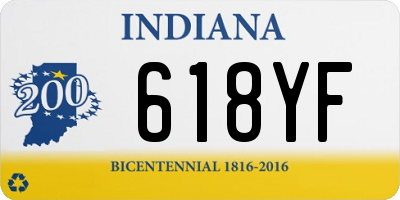 IN license plate 618YF