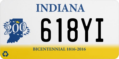 IN license plate 618YI