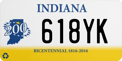 IN license plate 618YK