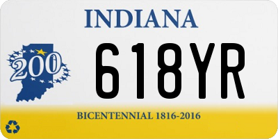 IN license plate 618YR