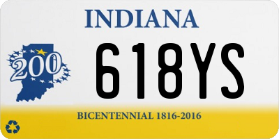 IN license plate 618YS