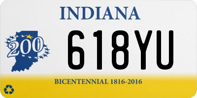 IN license plate 618YU