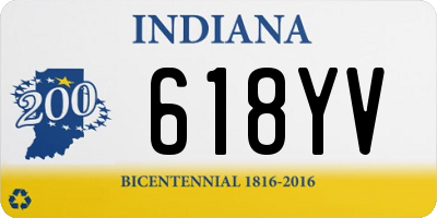 IN license plate 618YV