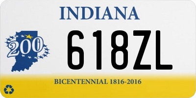 IN license plate 618ZL