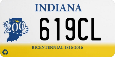 IN license plate 619CL