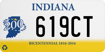 IN license plate 619CT