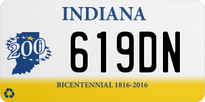 IN license plate 619DN