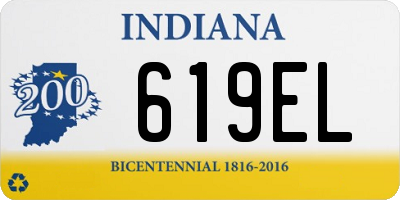 IN license plate 619EL