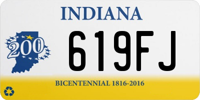 IN license plate 619FJ