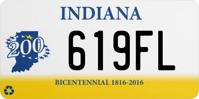 IN license plate 619FL