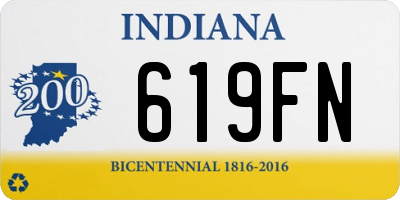 IN license plate 619FN