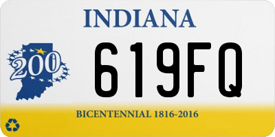 IN license plate 619FQ