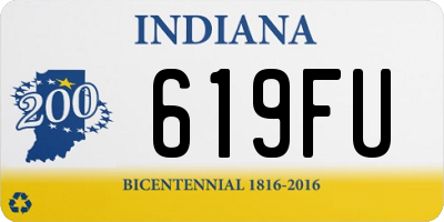 IN license plate 619FU