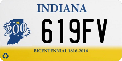 IN license plate 619FV