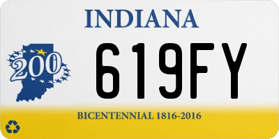 IN license plate 619FY