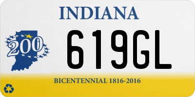 IN license plate 619GL