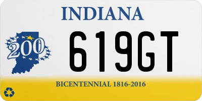 IN license plate 619GT