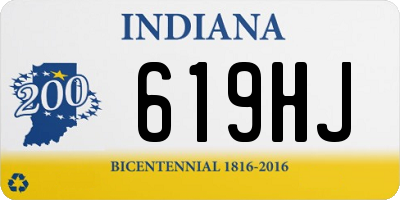 IN license plate 619HJ