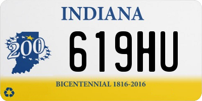 IN license plate 619HU