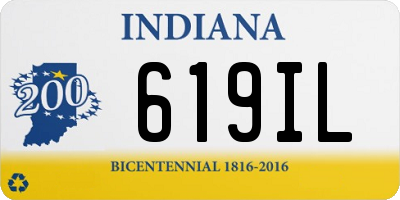 IN license plate 619IL