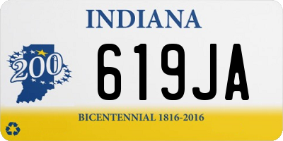 IN license plate 619JA