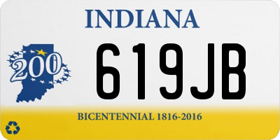 IN license plate 619JB