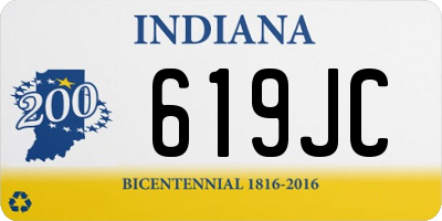 IN license plate 619JC