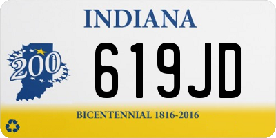 IN license plate 619JD