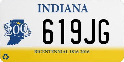 IN license plate 619JG