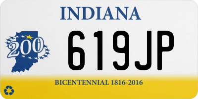 IN license plate 619JP