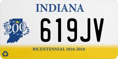 IN license plate 619JV