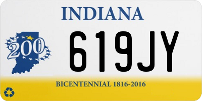 IN license plate 619JY