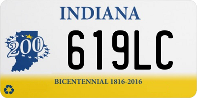 IN license plate 619LC