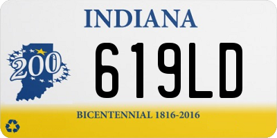 IN license plate 619LD