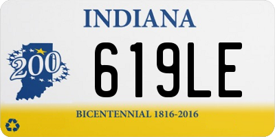 IN license plate 619LE