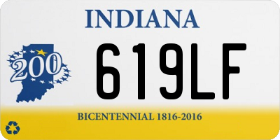 IN license plate 619LF