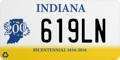 IN license plate 619LN