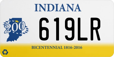 IN license plate 619LR