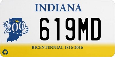 IN license plate 619MD