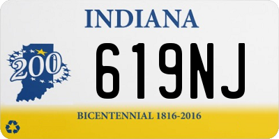 IN license plate 619NJ
