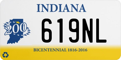 IN license plate 619NL