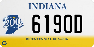 IN license plate 619OD