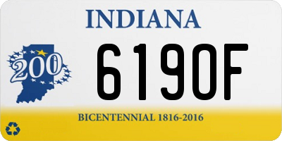IN license plate 619OF