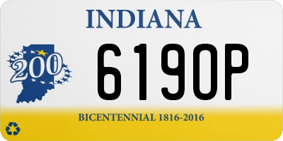 IN license plate 619OP