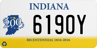 IN license plate 619OY