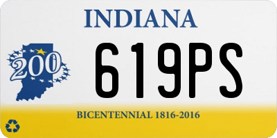 IN license plate 619PS