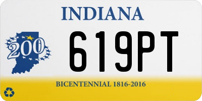 IN license plate 619PT