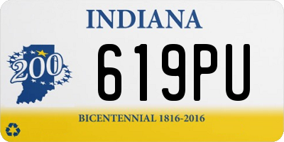 IN license plate 619PU