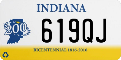 IN license plate 619QJ