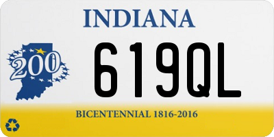 IN license plate 619QL